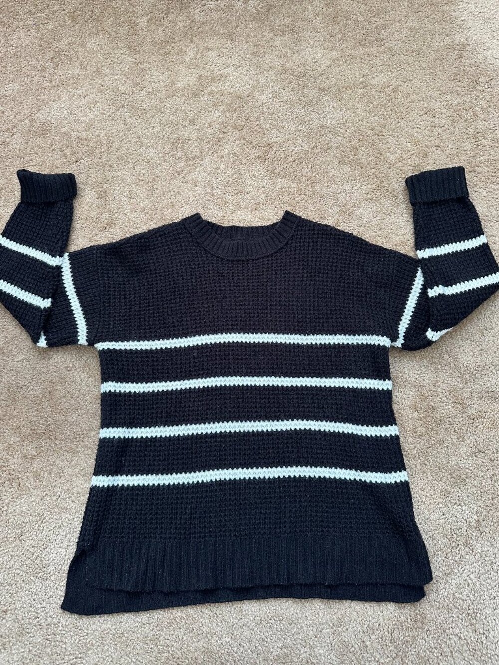 Black & White Striped Sweater
